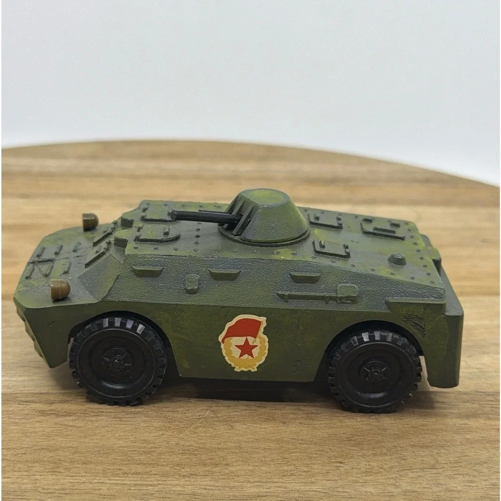 Arsenal BRDM-2 Toy Armored Car Kids 4.5in Green Good Vintage USSR Soviet Boxed